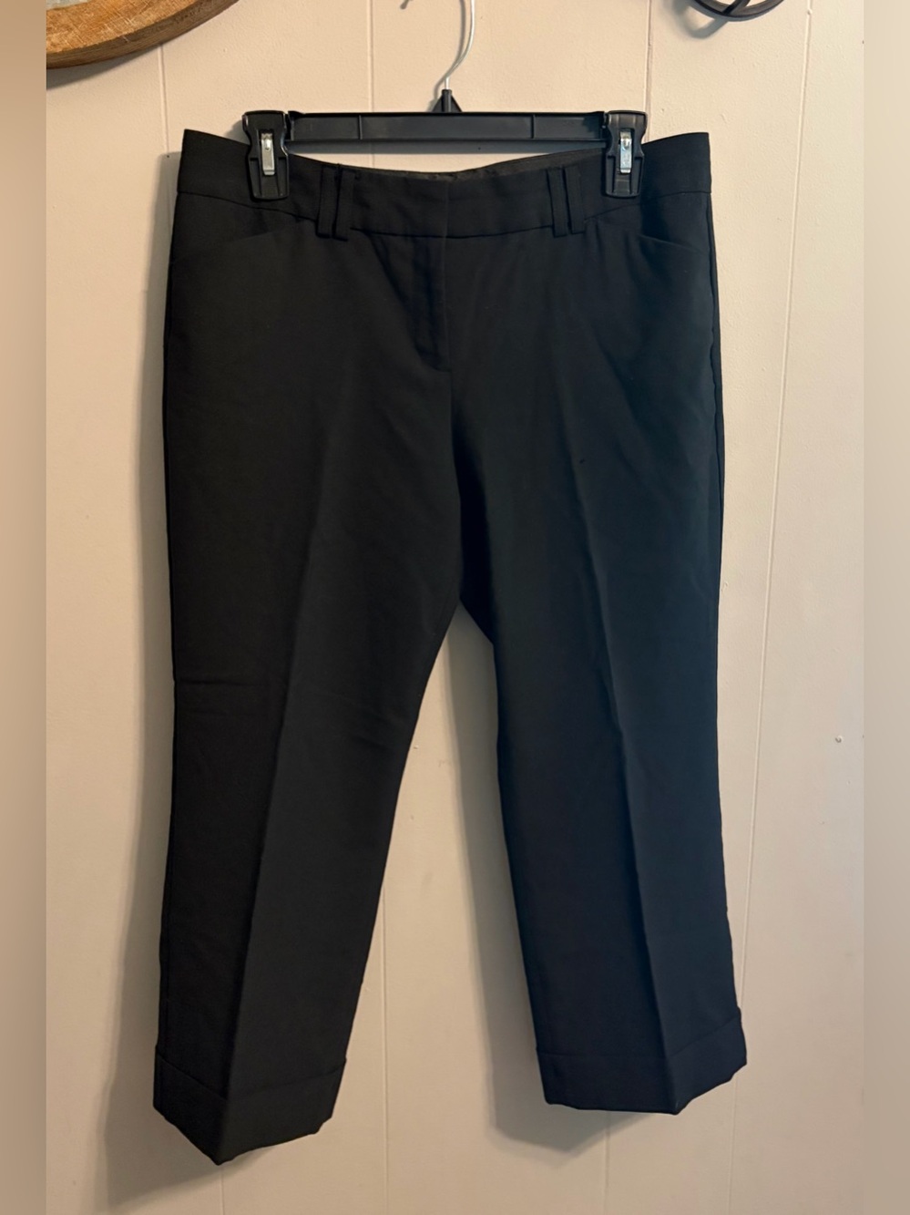 Express Black Cropped Dress Pants low rise